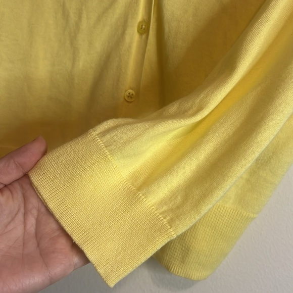 Ralph Lauren Yellow Cardigan Sweater Size Small - Picture 3 of 6